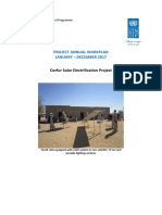 UNDP Sudan - Annual Work Plan 2017 Darfur Solar Electrification Project