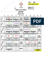 Emploi Du Temps Des Cours: Pr. Bahia Pr. Dafali Pr. Boulouiz