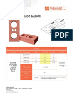 Ficha técnica ladrillo prensado liviano Salmón
