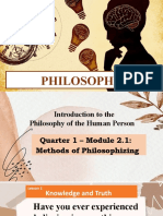 Philosophy Module 2 Lesson 1