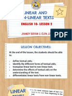 LESSON 2 - Linear and Non-Linear Text