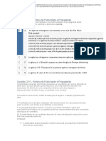 Exercícios - Historia Da Publicidade - Passei Direto - GABARITO PROVA 2