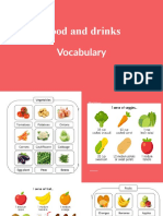 Vocabulary Food and drinks 9th