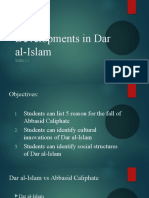 Topic 1.2 Developments in Dar Al-Islam
