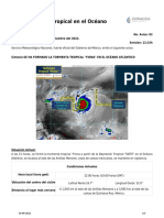 Tormenta Tropical Fiona Formada Océano Atlántico