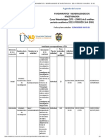 Agenda - 150001 - FUNDAMENTOS Y GENERALIDADES DE INVESTIGACION - 2021 II PERIODO 16-4 (954) - SII 4.0