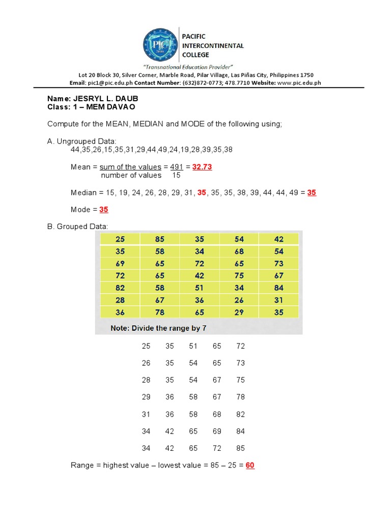Educational Statistics PDF Median Statistical Analysis