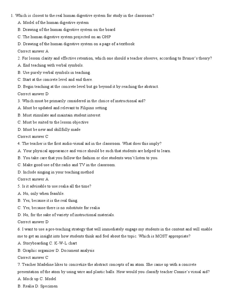 Effective Teaching Aids and Strategies | PDF | Educational Technology ...