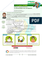 TUTORÍA 1° y 2° - Nuestra diversidad nos enriquece