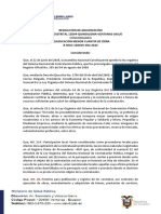 Resolución de Adjudicación Dirección Distrital 12D04-Quinsaloma-Ventanas-Salud Adjudicación Menor Cuantia de Obra R-MCO-12D04V-002-2022 Considerando