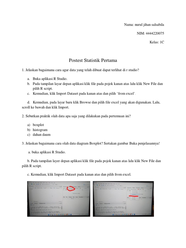 Panduan Olah Data di R Studio | PDF