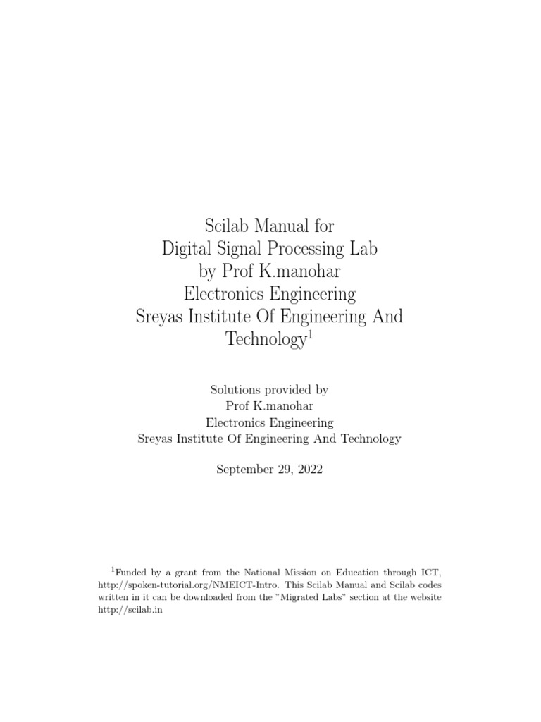 Digital Signal Processing PDF Discrete Fourier Transform Digital