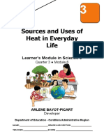 Sci3 q3 Mod6 Sources and Uses of Heat in Everyday Life Arlene Picart 3