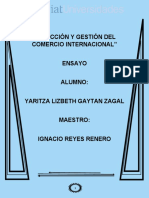 DIRECCIÓN Y GESTIÓN DEL COMERCIO INTERNACIONAL Ensayo..