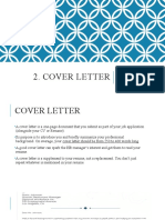 Cover Letter