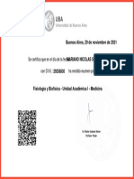 Certificado de Examen Recuperatorio - 29112021