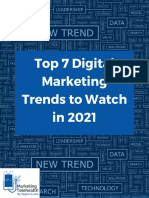 7 DIGITAL MARKETING TRENDS TO WATCH 2021