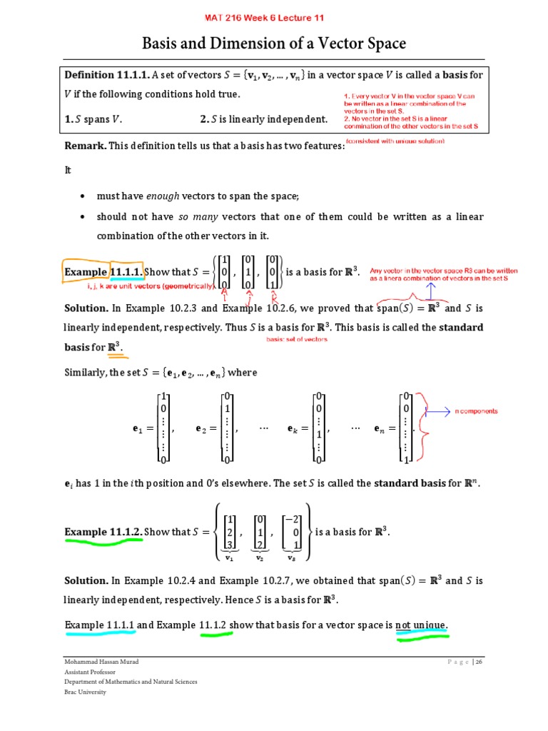 Linear Algebra Vector Space Calculator