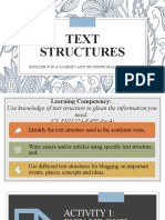 Lesson 2 Text Structures