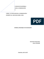 Actitudes y Estereotipos en La Comunicación