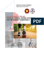 PHED 10012 Physical Fitness Testing Activities and Movement Competency