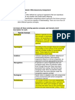 Module 4 Microtaxonomy Species Concepts