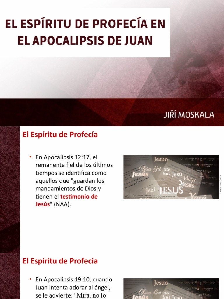09 El Espíritu de Profecía en El Apocalipsis de Juan