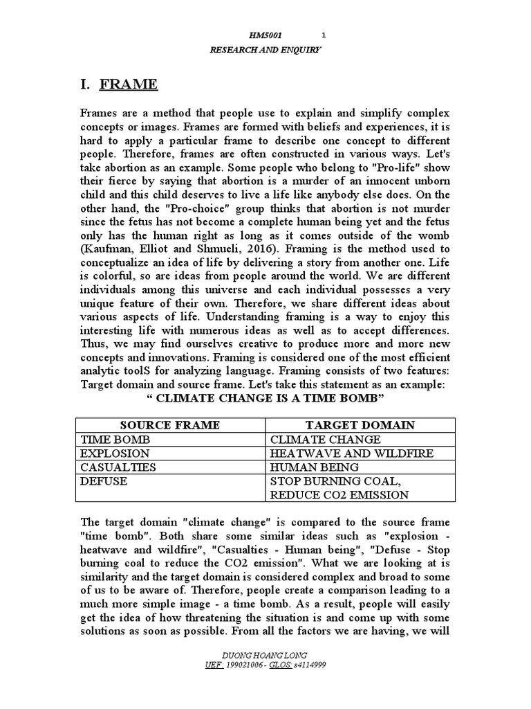 Framing Devices Understanding Conceptual Metaphors and Evaluations