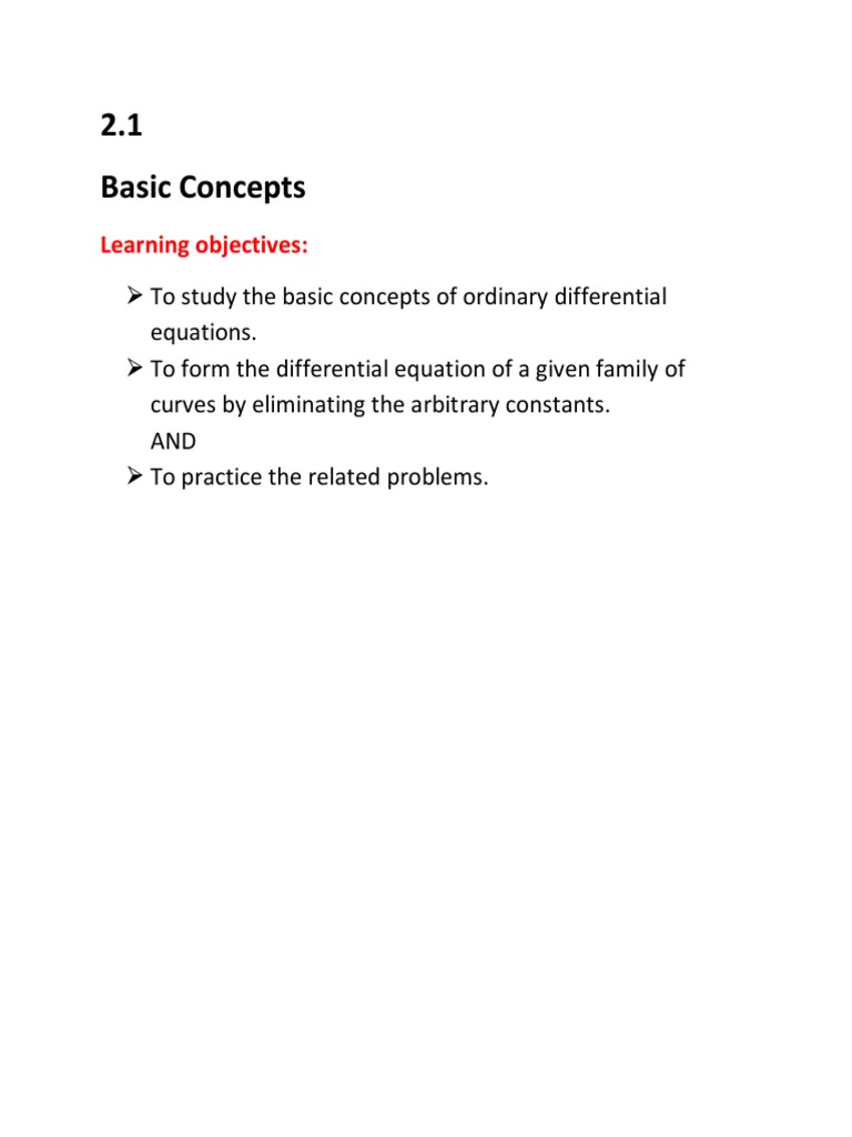 Differential Equations Pdf Equations Differential Equations