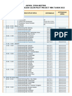 Jadwal Zoom Meeting Penilaian Pendahuluan