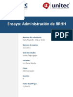 Ensayo Administración de RRHH 