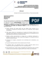 Circular Puestas A Disposición Tacubaya