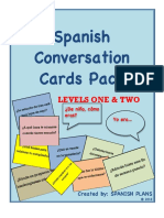 Spanish Conversation Cards Pack: Levels One & Two