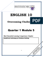 ENGLISH 10 - Q1 - Mod5 - Types of Listening