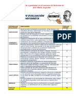 Rúbrica de Evaluación de La Historieta