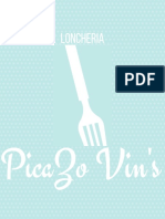 Menú Loncheria PicaZo Vin S