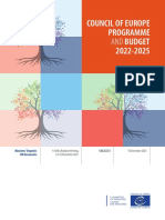 (1418 - 11.1 Programme Budget 2022-2025) CM (2022) 1E