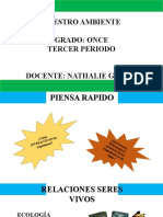 Nuestro Ambiente Grado: Once Tercer Periodo Docente: Nathalie Gómez