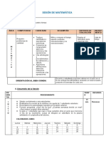 Sesión Matemática - Organizamos Nuestro Tiempo