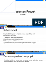 Manajeman Proyek: Pertemuan 3