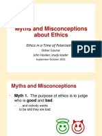 Myths About Ethics and the Power of Reason