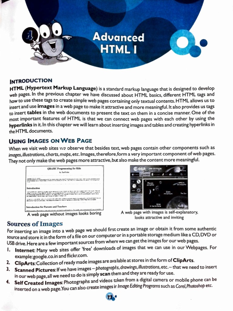 CH 4 Advanced HTML Backup | PDF