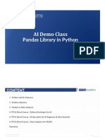 Demo Class 15 and 16102022 (Pandas in Python)