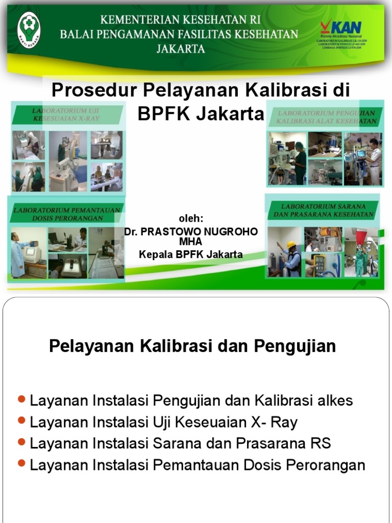 Prosedur Kalibrasi Alkes di BPFK Jakarta | PDF