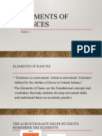 Elements of Dances