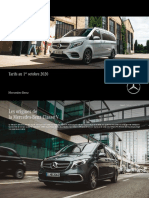 Mercedes-Benz - Classe V - Tarif