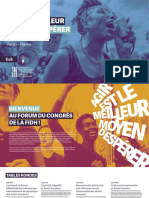 Programme Forum FIDH Lundi 24 Octobre 2022
