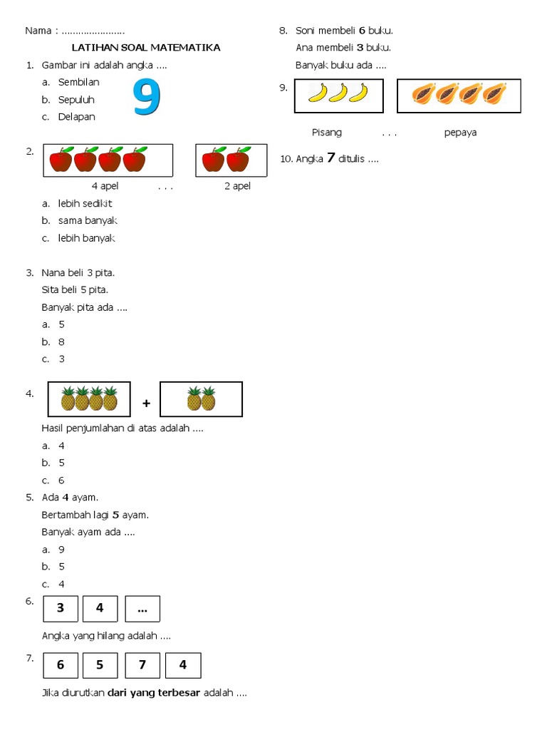 Latihan MAT | PDF