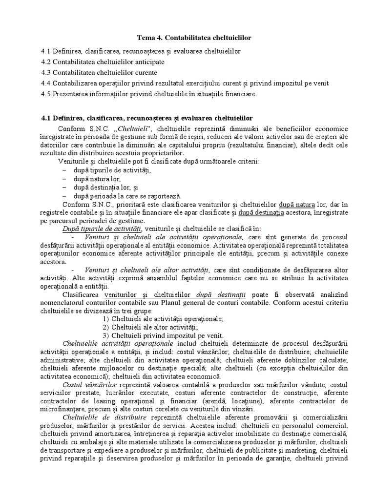 Tema 4 - Contab - Chelt | PDF