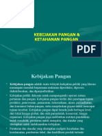 Kebijakan Pangan Dan Ketahanan Pangan